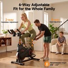 Exercise Bike With 350lb Weight Capacity Magnetic Stationary Indoor Cycling Bike