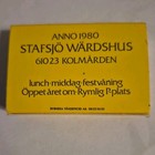 Vintage Matchbox Stafsj   W  rdshus Kolm  rden  Sweden Est  1980 Unstruck Full Rare