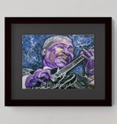 Bb King Blues Guitar 8 5x11 Art Print Poster Photo Topps By Blanksy