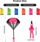 6 Pcs Parachute Toy  Tangle Free Ourdoor Parachute Toys For Kids  6 Flying Throw