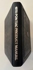 Vintage 1978 Pontiac  Product Manual Dealer Edition Sunbird  Firebird  Lemans