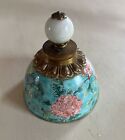Antique Chinese  Jade Top Cloisonn   Ink Well Nice