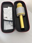 Mockins Wireless Microphone And Speaker Karaoke Gold Bluetooth With Case