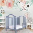 Dream On Me Convertible Crib Toddler 21 L X 1 W X 13 H  inch   Dusty Blue 