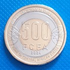 Central African States 500 Francs 2024 Unc Trimetallic Bi-metallic Bimetal Rare
