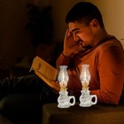 2pcs Chamber Oil Lamp Glass Kerosene Lamps  Vintage Lamps For Clear 