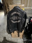 Harley-davidson Black Leather Jacket With Patches Classic Motorcycle Rider Style