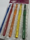 Susan Bates Crystalites Acrylic Crochet Hook Set-sizes G6 To K10 5