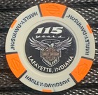 Hunter s Moon Harley-davidson    115 Year Anniversary Collector Poker Chip Tan