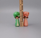 Vintage Dollhouse Miniature Wooden People Figurines Toys 3 