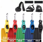 Latex Resistance Bands Set Gym Door Anchor Ankle Straps With Bag Kit Set 5 Bands