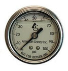 Water Well Pump Liquid Filled Back Mount Pressure Gauge 0 To 100 Psi  1 4  Mnpt