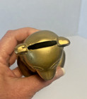 Vintage Brass Bear Coin Bank 5 Inches