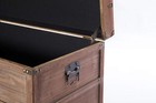 Vintiquewise Wooden Rectangular Lined Rustic Storage Trunk With Latch  large 