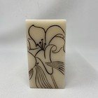 Red Envelope 3   X 6   X 9    Etched Lilies Of The Valley 2 Wick Candle Unscented