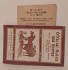 1920 World Championship Cowboy Sports Program Chicago Rodeo Tex Austin Antique