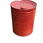 Vintage Hercules Red Metal Powder Tin Can Explosives Solid Class B