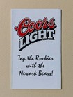 1999 Newark Bears Baseball Pocket Schedule Atlantic League             