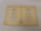 Vintage June 10 1953 Norwegian American Line Dinner Menu