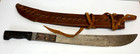 Vintage Collins   Co Legitimus Macheti   Nicely Made Leather Sheath 20  Blade