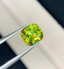 4 95 Ct Natural Full Fire Sphene Titanite Cushion Cut Loose Gemstone For Jewelry