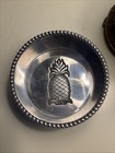 Lenox American By Design Pineapple Embossed 5  Silver Tone Wine Coaster