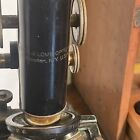 1915 Brass Bausch   Lomb Microscope  7007 W original Wooden Case And Optics