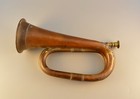 Vintage Antique Copper  Bugle Horn - Military  - Boy Scout 