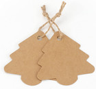 Christmas Tree Gift Tags gift Wrap Tags 100 Pcs Kraft Paper Gift Tag With String