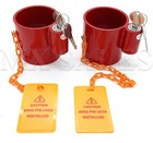 2pc Key Alike Anti Theft King Pin Lock 4 Container Trailer Rv Trailer 