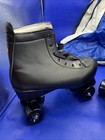      Roller Skates Unisex Black High Top Black Wheels Size 11
