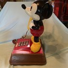 Vintage 1970   s Disney Mickey Mouse Telephone Push Button Landline untested