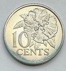 1975 Proof Trinidad   Tobago 10 Cents Coin - Ten - Ships Free