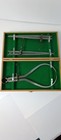 Vtg   Antique   Old - Amt 3 Piece Machinist Drafting Set In Wooden Storage Box