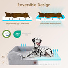 Orthopedic Dog Bed Large     Waterproof Memory Foam Pet Bed W  Bolster