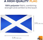 Scotland Flag 3x5 Ft Scottish Light Polyester 2 Grommets   Indoor Use 150x90 Cm