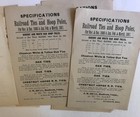 1879 Madison Connecticut  - Railroad Hoop Poles  Ties Flyers Lot  11  - J M Hull