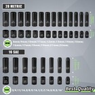 3 8  Drive Socket Set 50-piece Sae  5 16-3 4     Metric  8-22mm  Deep   Shallow