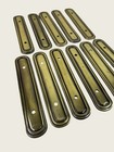Vintage Salvaged Hardware Set Of Keeler Brass Co Drawer Pull Backplates 5 25    