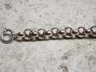 Ak 925 Turkey Sterling Silver Rollo Link Bracelet 19 43g