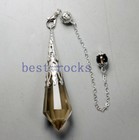 5pcs Wholesale Natural Smoky Quartz Crystal Pendulum Dowsing Point Divination