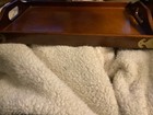 Vintage Rare The Bombay Company Mahogany Brass Large Serving Tray  18   x12    Euc