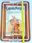 Vintage Captain Morgan Spiced Rum Bar Mirror Wood Rope Nautical Clean