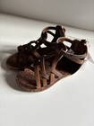 Carters Sz 7 Toddler Girls Strappy Sandals Style  Natalie - Color  Brown New  36
