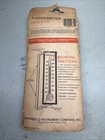 Vintage Springfield Instrument Co Thermometer Glass On Yellow black 1980s In out