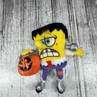 Viacom 2006 Spongebob Squarepants Frankenstein Halloween Plush Pumpkin Bucket 6 