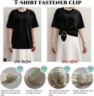 12pcs Scarf Ring Clip -shirt Tie Clips waist Cinch Clip Buckle clothes Tightener
