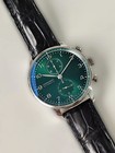 Diy Set For Zf  Eta dandong 7750 Watch Case   Dial   Hands   Strap 41mm Iwc