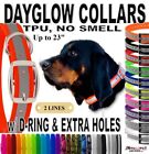 1 Inch Wide X 23 Inch Tpu Dayglow Dog Collar No Smell Waterproof With Name Plate