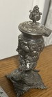 Meriden   Co  Quadruple Silver Plate Roman greek Soldier Ink Well